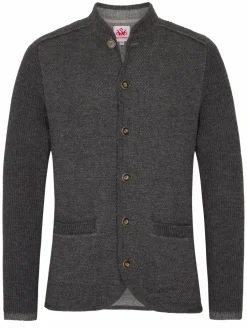 Spieth & Wenksy Pullover & Strickjacken<Herren Trachtenstrickjacke - Gasteig anthrazit uni