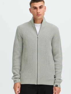 Solid Pullover & Strickjacken<Herren Trainingsjacke - SDARNO hellgrau uni