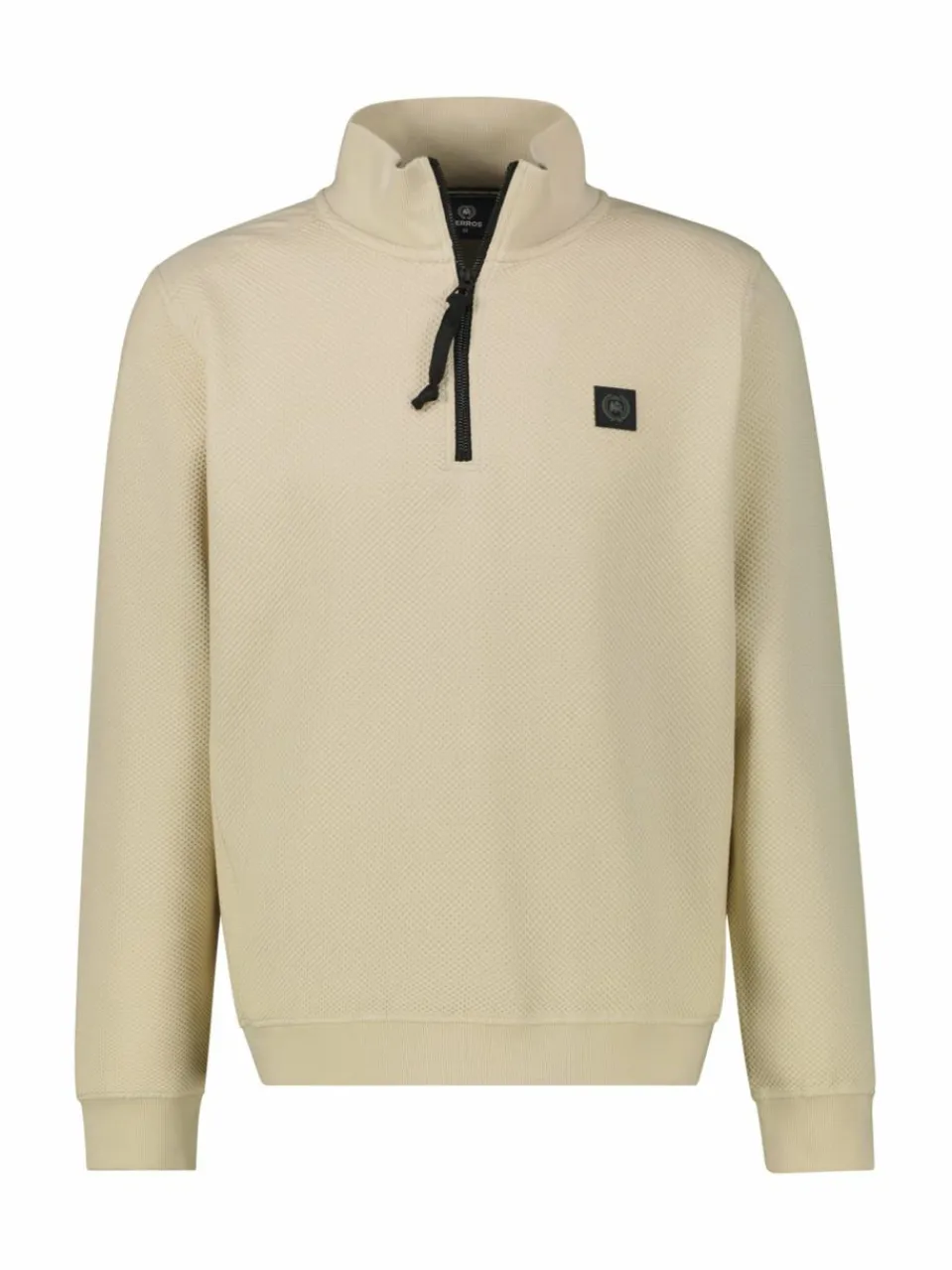 LERROS Sweatshirts & Sweatjacken<Herren Troyer weiß uni