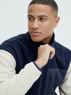 BLEND Sweatshirts & Sweatjacken<Herren Troyer blau gemustert