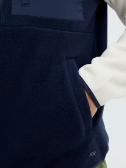 BLEND Sweatshirts & Sweatjacken<Herren Troyer blau gemustert