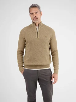 LERROS Pullover & Strickjacken<Herren Troyer kastanie uni