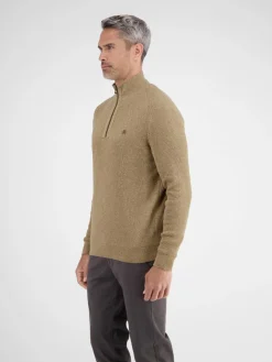 LERROS Pullover & Strickjacken<Herren Troyer kastanie uni