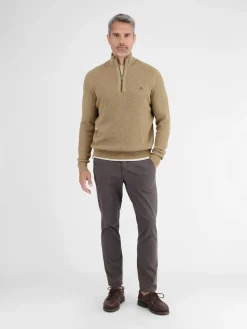 LERROS Pullover & Strickjacken<Herren Troyer kastanie uni