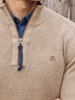 LERROS Pullover & Strickjacken<Herren Troyer kastanie uni