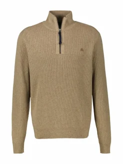 LERROS Pullover & Strickjacken<Herren Troyer kastanie uni