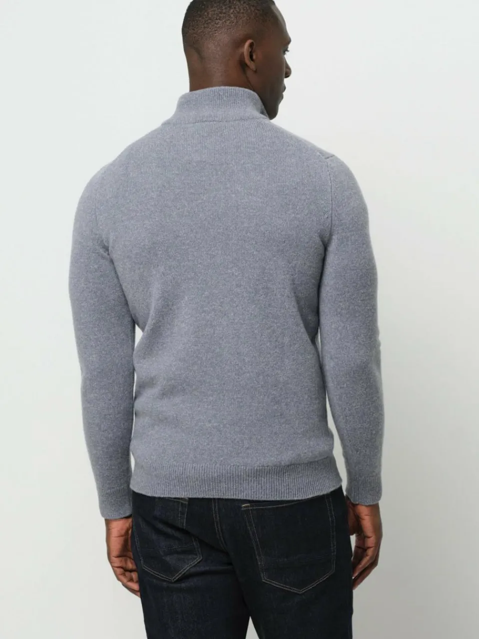 Profuomo Pullover & Strickjacken<Herren Troyer blau uni