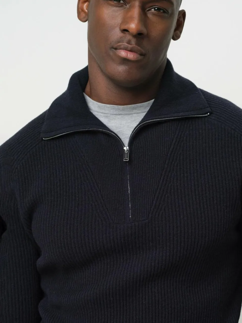 Profuomo Pullover & Strickjacken<Herren Troyer marine uni