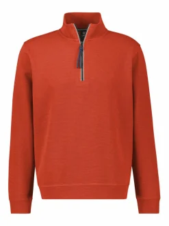 LERROS Sweatshirts & Sweatjacken<Herren Troyer rot uni