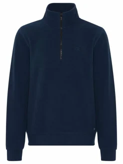 BLEND Sweatshirts & Sweatjacken<Herren Troyer blau uni