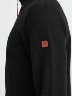 BLEND Pullover & Strickjacken<Herren Troyer - BHMFINTOS schwarz uni