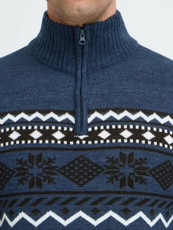 BLEND Sweatshirts & Sweatjacken<Herren Troyer - BHNolan blau gemustert