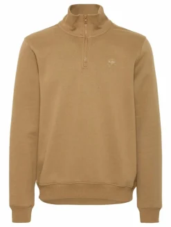 BLEND Sweatshirts & Sweatjacken<Herren Troyer - BHSweatshirt braun uni