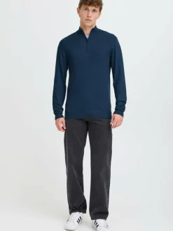 BLEND Sweatshirts & Sweatjacken<Herren Troyer - BHWebex blau meliert