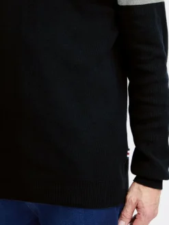 FQ1924 Pullover & Strickjacken<Herren Troyer - FQKyle blau gestreift