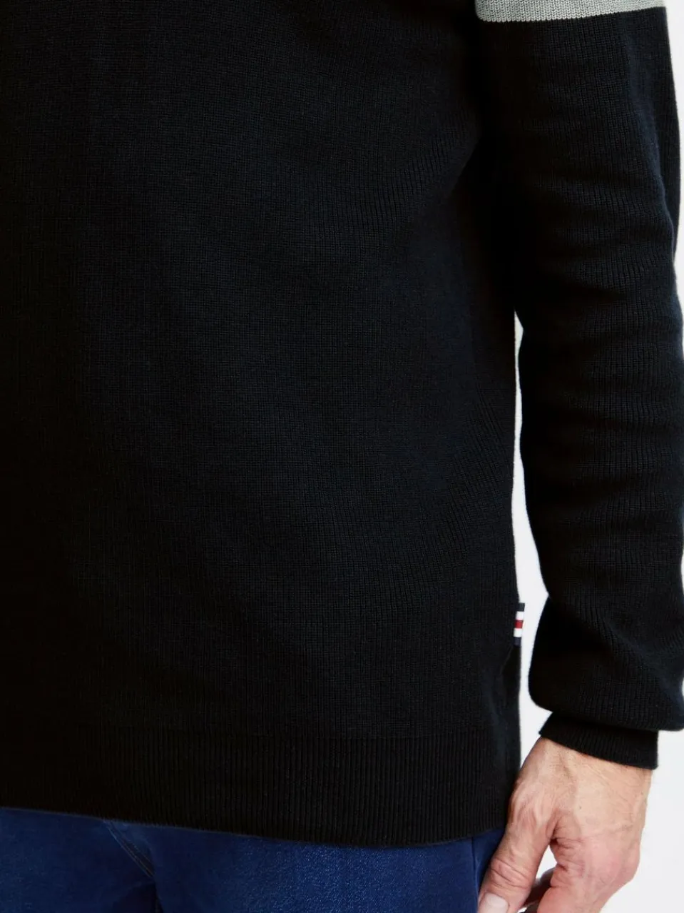 FQ1924 Pullover & Strickjacken<Herren Troyer - FQKyle blau gestreift