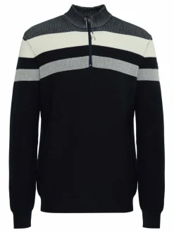 FQ1924 Pullover & Strickjacken<Herren Troyer - FQKyle blau gestreift