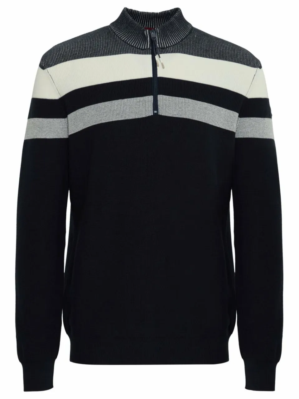 FQ1924 Pullover & Strickjacken<Herren Troyer - FQKyle blau gestreift