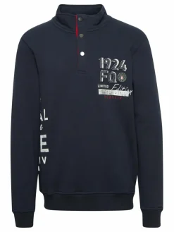 FQ1924 Pullover & Strickjacken<Herren Troyer - FQWilliam blau uni