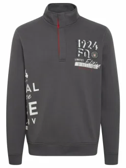 FQ1924 Pullover & Strickjacken<Herren Troyer - FQWilliam grau uni