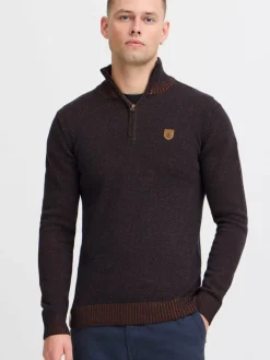 Indicode Pullover & Strickjacken<Herren Troyer - IDNathen marine uni