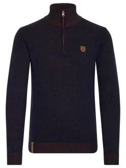 Indicode Pullover & Strickjacken<Herren Troyer - IDNathen marine uni