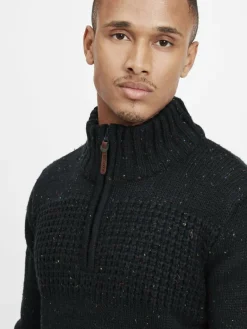 Indicode Pullover & Strickjacken<Herren Troyer - IDOslo schwarz uni