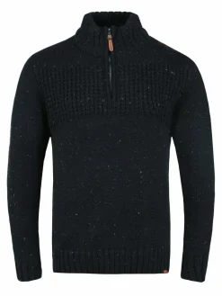 Indicode Pullover & Strickjacken<Herren Troyer - IDOslo schwarz uni