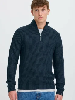 Herren Solid Pullover & Strickjacken>Herren Troyer - SDARIAN