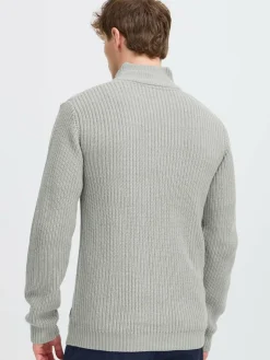 Solid Pullover & Strickjacken<Herren Troyer - SDARIAN hellgrau uni