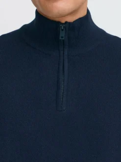 Solid Sweatshirts & Sweatjacken<Herren Troyer - SDFINNET blau uni