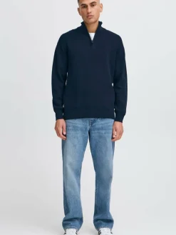 Solid Sweatshirts & Sweatjacken<Herren Troyer - SDFINNET blau uni