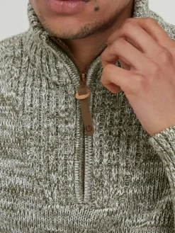 Solid Pullover & Strickjacken<Herren Troyer - SDPhilostrate grün meliert