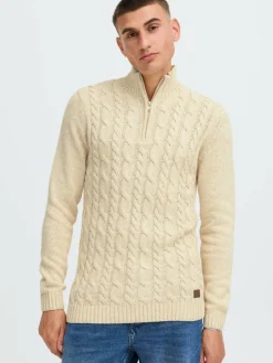 Solid Pullover & Strickjacken<Herren Troyer - SDRICHART beige meliert