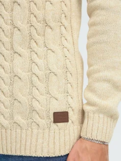 Solid Pullover & Strickjacken<Herren Troyer - SDRICHART beige meliert
