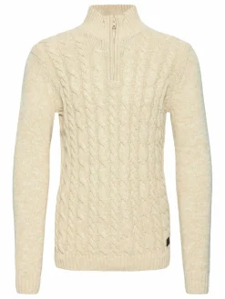 Solid Pullover & Strickjacken<Herren Troyer - SDRICHART beige meliert