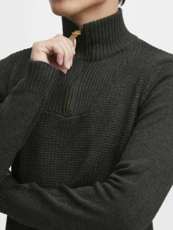 Solid Pullover & Strickjacken<Herren Troyer - SDTommy grau uni