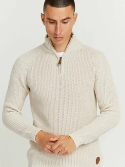 Solid Pullover & Strickjacken<Herren Troyer - SDXenox beige uni