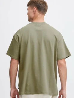 Solid Shirts<Herren T-Shirt grün uni