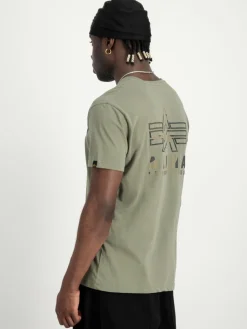 Alpha Industries Shirts<Herren T-Shirt oliv bedruckt