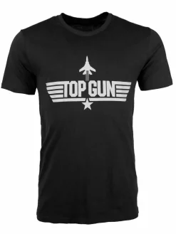 Topgun Shirts<Herren T-Shirt schwarz uni