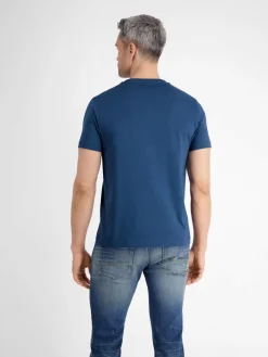 LERROS Shirts<Herren T-Shirt blau uni