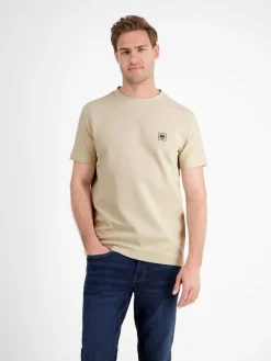 LERROS Shirts<Herren T-Shirt weiß uni