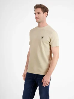 LERROS Shirts<Herren T-Shirt weiß uni