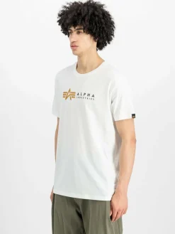 Alpha Industries Shirts<Herren T-Shirt weiß bedruckt