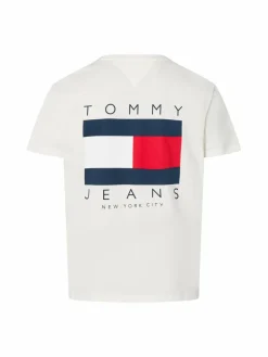 Tommy Jeans Shirts<Herren T-Shirt ecru bedruckt
