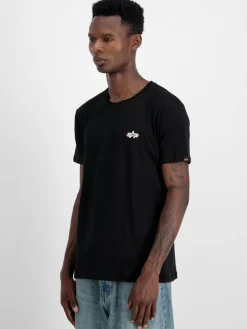 Alpha Industries Shirts<Herren T-Shirt schwarz uni