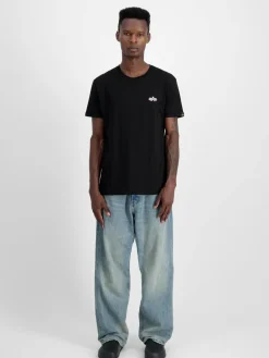 Alpha Industries Shirts<Herren T-Shirt schwarz uni