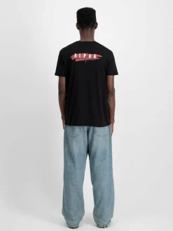 Alpha Industries Shirts<Herren T-Shirt schwarz uni