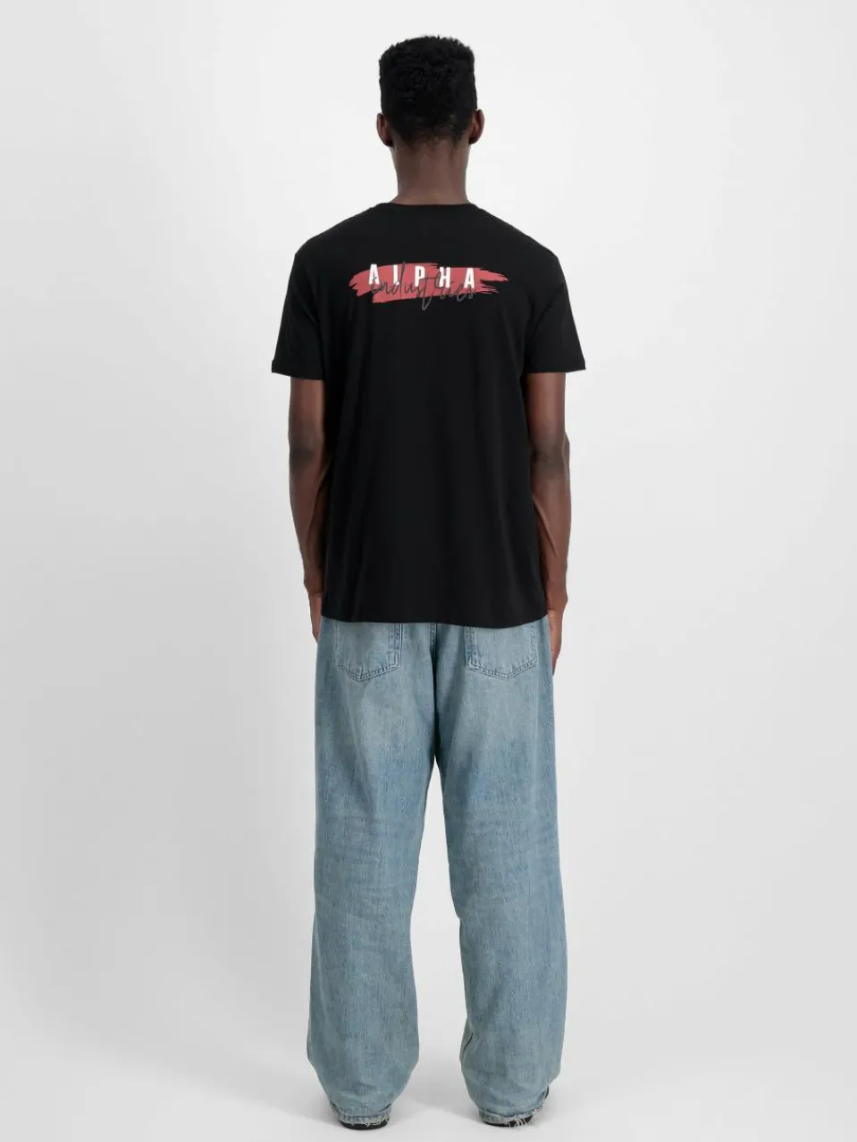 Alpha Industries Shirts<Herren T-Shirt schwarz uni